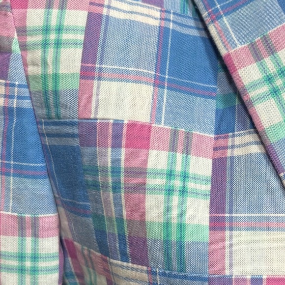 IZOD BOYS YOUTH PASTEL BLUE AND PINK PREPPY SPRING SPORTS COAT BLAZER SZ 16 - Picture 9 of 9